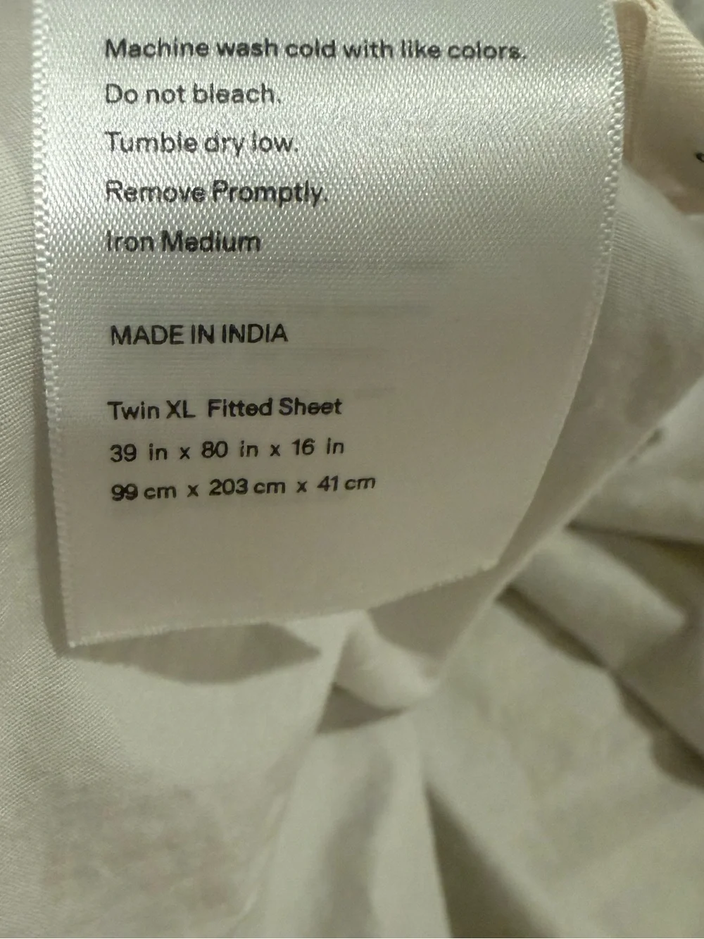 New Quince Organic Crisp Percale Fitted Sheet Set Twin XL Mist (Light Grey Blue)